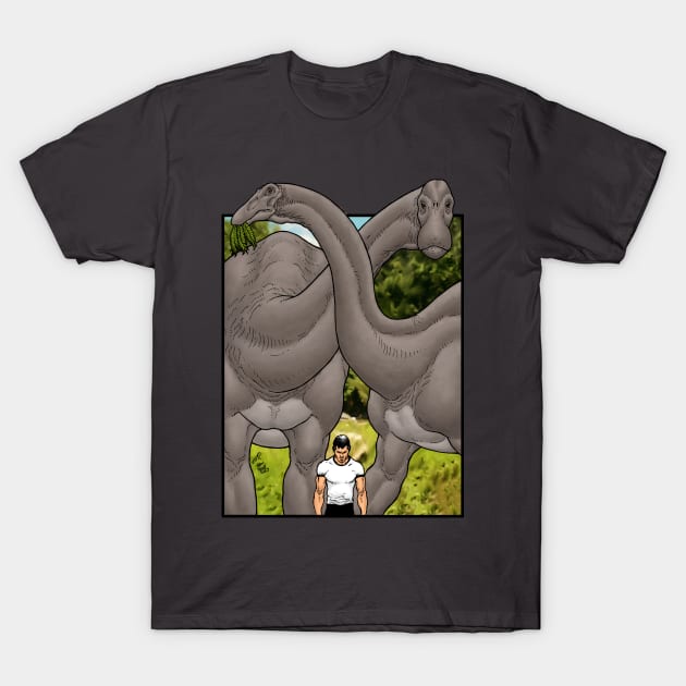 Brontosaurus T-Shirt by PaleoFantasies